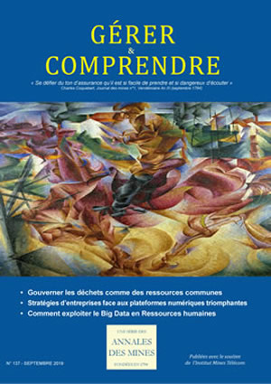 Gérer & Comprendre n° 137 - Septembre 2019