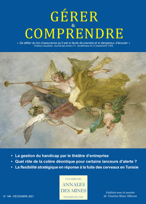 Gérer et Comprendre - N° 146 - Décembre 2021