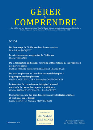 Gérer et Comprendre - N° 153 - Septembre 2023