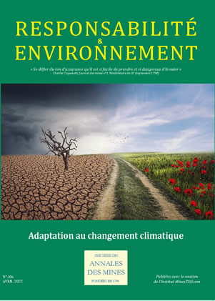 Responsabilité et Environnement -  N° 106 - Avril - Adaptation au changement climatique